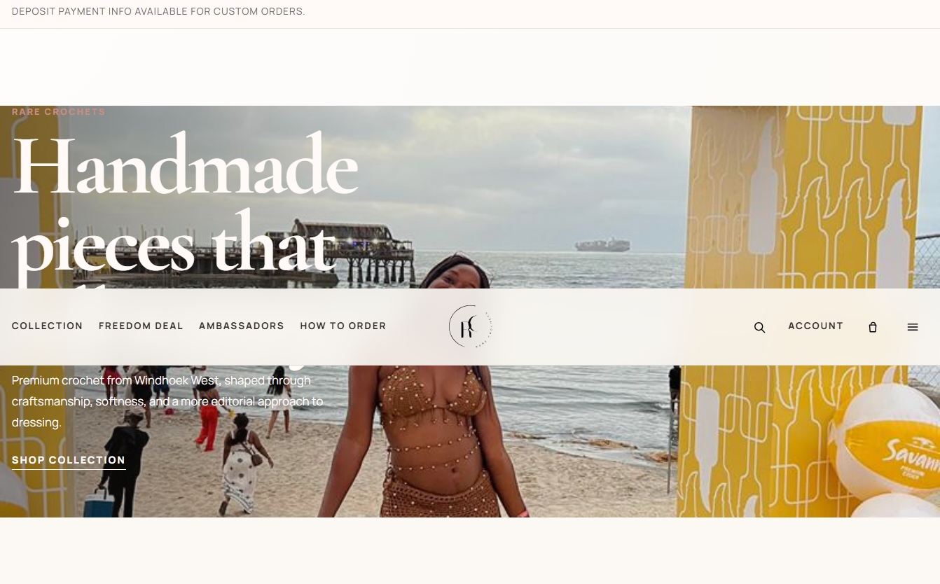Rare Crochet website screenshot