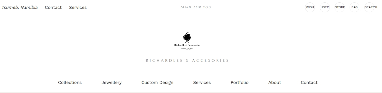 Richardlee's Accessories website screenshot